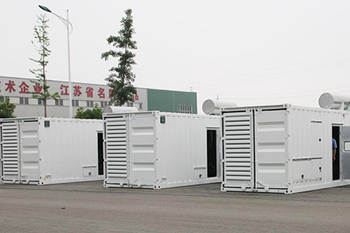 Acceptance of 4 sets of 1000kW container silent unit for Russia World Cup