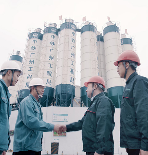 China Railway Guangzhou Engineering Bureau unit project site